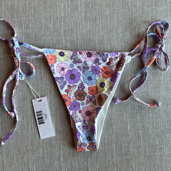 Frankie's Bikinis Tia String Bikini Bottom (size L) NWT - Picture 6 of 6